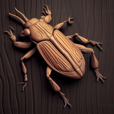 3D модель Longitarsus nigrofasciatus (STL)